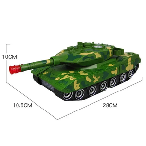 Vendita calda elettrica militare serie ragazzi giocattolo musica e illuminazione universale a deformazione serbatoio elettrico rotante - Product Image 2