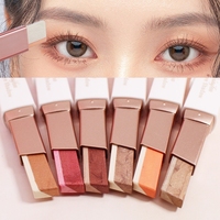 Vente en gros de fard à paupières bicolore dégradé de velours bâton de fard à paupières marque privée imperméable à l'eau stylo fard à paupières couleur mate maquillage