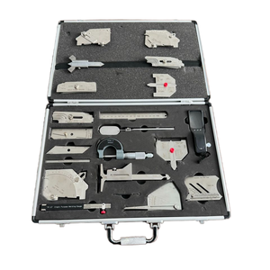 स्टेनलेस स्टील अमेरिकी मानक तार व्यास गेज नमूना वेल्ड निरीक्षण मोटी शासक गेज तार वेल्डिंग गेज उपकरण - Product Image 1