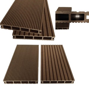 Hot bán hiện đại <span class=keywords><strong>WPC</strong></span> Composite ngoài trời Hội Đồng Quản trị không thấm nước chống nứt gỗ sàn nhựa cho biệt thự ngoài trời nền tảng - Product Image 5