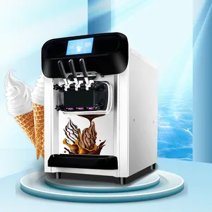 Çin sıcak satış yemek arabası restoran paslanmaz çelik ticari tezgah yumuşak dondurma makinesi