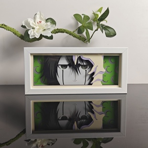 Lampe de nuit LED <span class=keywords><strong>Ulquiorra</strong></span> <span class=keywords><strong>Cifer</strong></span>, anime japonais, boîte à lumière en papier et bois découpé au laser, décoration de bureau industrielle 3D - Product Image 3