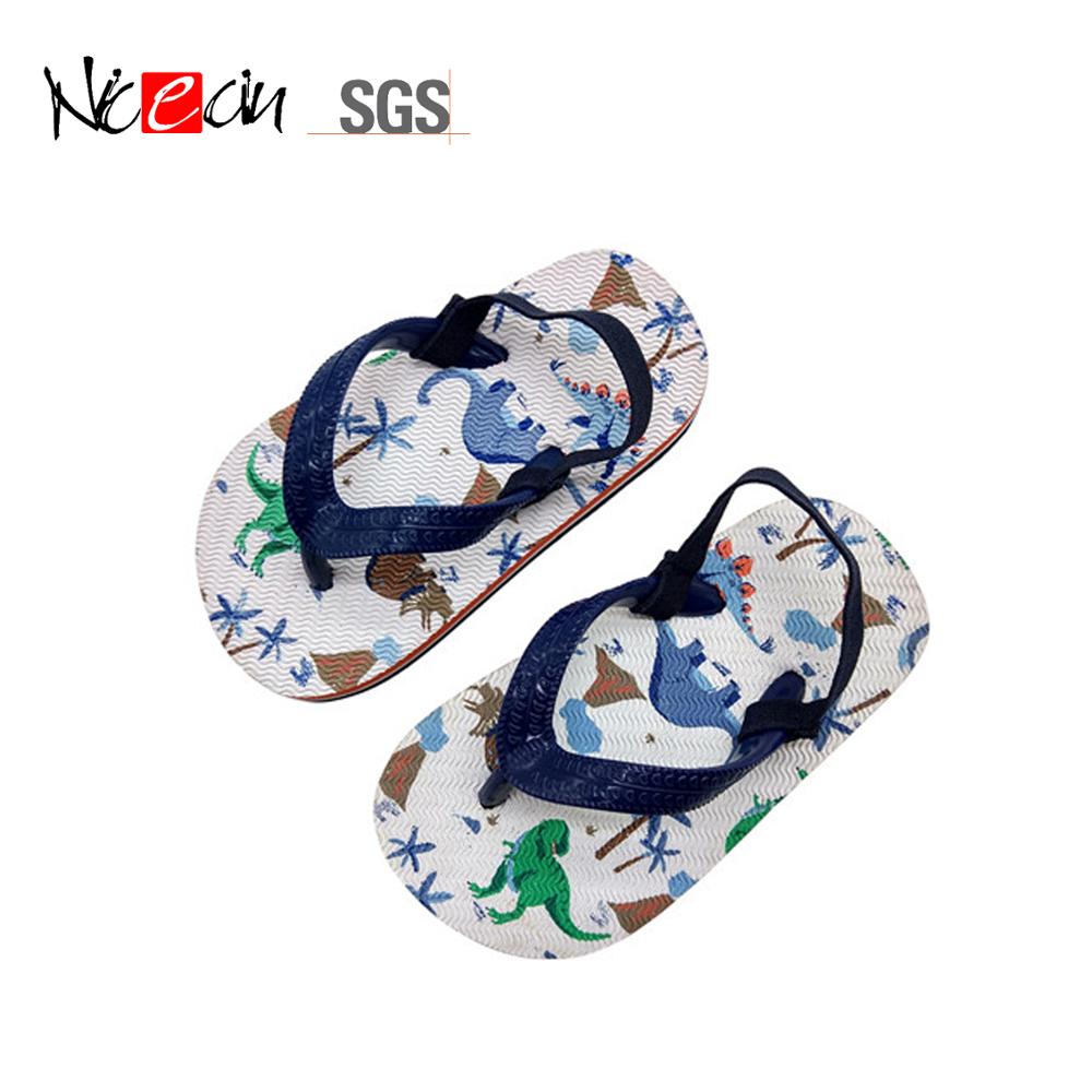 Оптовая продажа, Нескользящие пляжные тапочки, детские сандалии унисекс с принтом на заказ