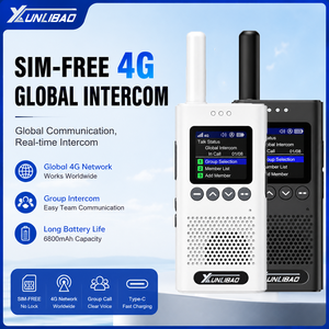 XUNLIBAO Walkie Talkie 4G con SIM Global, 6800mAh, Recargable Tipo-C, Radio Bidireccional Portátil de Largo Alcance, Llamadas en Grupo - Product Image 1