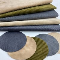 Tissu en velours côtelé 100 % coton peigné écologique, teint uni, 12*16+16/70D 51*132, pour ameublement, draperie, canapé et chemises - Vente en gros