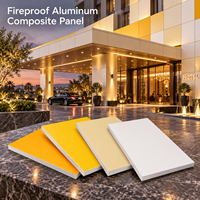Panneau composite en aluminium ignifuge de couleur personnalisée, revêtu de PE, 4 mm, 1220 x 2440 mm, pour la décoration murale intérieure