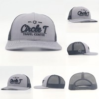 Wes Custom Blank High Quality Trucker Meshs Gorras Camiseta personalizada Polo Woven Patch Richardson 112 Trucker Hats and T-Shirts
