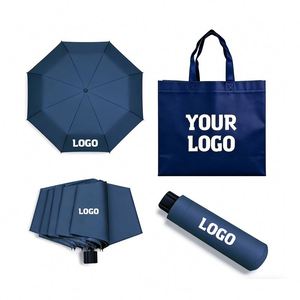 Promotional Business Gift Personalized 3 <b>Folding</b> Umbrella With Custom Logo Wholesale Printing - Product Image 1