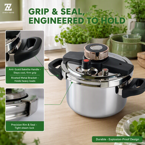 Casserole à pression anti-explosion en acier inoxydable Zhenneng, trois couches, pour <span class=keywords><strong>cuisinière</strong></span> à gaz et plaque à induction, 4L 5L 6L 7L 8L 9L 11L - Product Image 3
