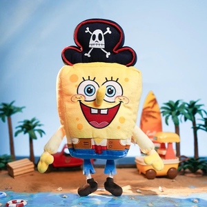 Lot de jouets en peluche <span class=keywords><strong>Bob</strong></span> l'éponge en gros, animaux en peluche de dessin animé avec tenue de pirate, poupée en peluche douce, cadeau pour enfants et fans - Product Image 2
