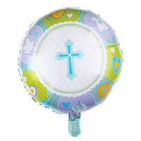 Vente en gros de ballons en aluminium pour baptême et douche de bébé croix de Pâques ballons gonflables gonflables gonflables gonflés à l'hélium