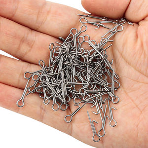 Spinpoler acier inoxydable aiguille fixe crochet de pêche connecteur Shad ver broche appât souple Stinger pointes accessoires de pêche - Product Image 5