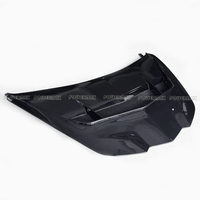 Capot avant en fibre de verre noir brillant style ZR1 V1 pour Corvette Stingray C8 E-ray Z06