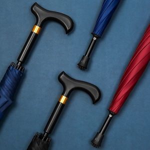 <span class=keywords><strong>Parapluie</strong></span> <span class=keywords><strong>canne</strong></span> renforcé anti-vent, protection UV, pointe antidérapante, <span class=keywords><strong>homme</strong></span> âgé voyage randonnée - Product Image 5