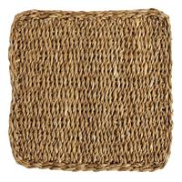 Napperons en jonc de mer tressé de qualité supérieure, taille personnalisable, durables, en fibres naturelles, protège-tables de style vintage, éco-responsables et non toxiques