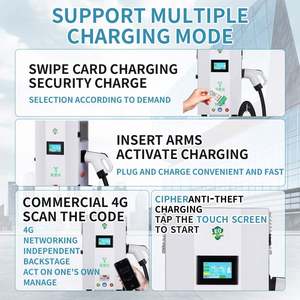 Estación de Carga Rápida para Vehículos Eléctricos de 20kw 30kw 40kw CC OCPP1.6J Cargador de Coche Eléctrico GBT CCS2 Pila de Carga Montada en la Pared 20kw 30kw 40kw CC - Product Image 4