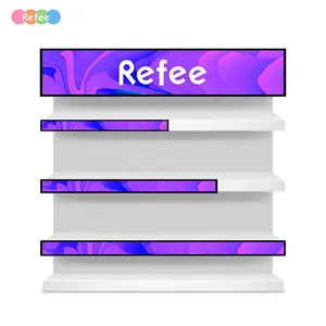 Refee 35in ราคาดิจิตอลหน้าจอป้ายวิดีโอแถบยืดบาร์จอแสดงผลโฆษณาแอลซีดีป้ายดิจิตอลสมาร์ท