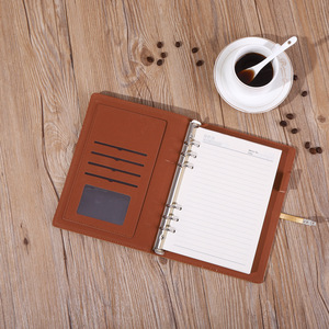 Cuaderno de Hojas Sueltas, Imitación Piel, Engrosado, para Venta al por Mayor, Minutas de Reuniones de Trabajo, Suministros de Oficina, Bloc de Notas A5, Imprimible con Logotipo - Product Image 3