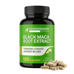 Capsule di Estratto di Radice di Maca Nera Biologica OEM, Integratore per Aumentare Resistenza e Prestazioni, Massa Muscolare e Allenamento, Pillole di Maca Peruviana - Product Image 2