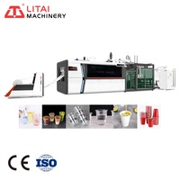 Machine de thermoformage à entraînement servo entièrement automatique pour la fabrication de plaques en plastique jetables et de couvercles de gobelets pour aliments