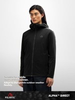 Polartec Alpha Direct polaire automne unisexe veste col montant tissé solide motif fermeture éclair pour la chaleur extérieure