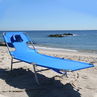 STARRYHEART Chaise de plage à dos portable pour l'extérieur Chaise inclinable Chaise longue de plage pliante