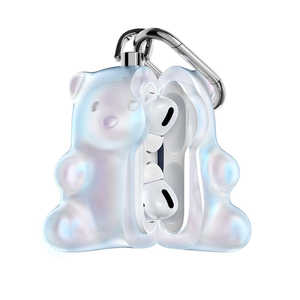 Casing <span class=keywords><strong>Earphone</strong></span> warna-warni karet keras beruang kecil desain kreatif 2025 untuk Airpodspro2/Airpods4 penutup pelindung - Product Image 1