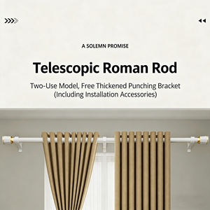 <span class=keywords><strong>Tringle</strong></span> à rideaux romains à installation rapide et design moderne, sans perçage, stores à lamelles, stores horizontaux <span class=keywords><strong>pour</strong></span> fenêtres en oriel, stores, volets - Product Image 6