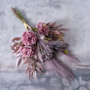 Yuuki <b>Artificial</b> <b>Peony</b> Bouquet Purple Wedding Home Decor Flower Arrangement CF01127B - Product Image 2