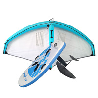 Ocean Waters Lakes & Rivers 7m Yellow Windsurf 140L Gonflable Wing Foil Board Kites Handle Kitesurf Kites Surfing Hydrofoil