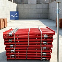 Étais de coffrage télescopiques réglables en acier Q235 HXHT, personnalisables pour l'ingénierie municipale, pré-galvanisés/peints/par poudrage