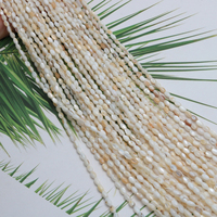Perles de riz en coquillage naturel, 3x5mm 5x10mm, perles ovales en nacre colorées pour la fabrication de bijoux DIY, vente en gros
