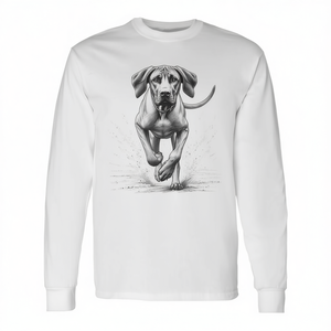 Camiseta de manga larga para dueño de perro de raza Rhodesian Ridgeback Running Dog - Product Image 2