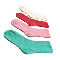 Nouvelle Arrivée Chaussettes Scintillantes Tendance Faible MOQ Style Décontracté Quotidien Chaussettes Scintillantes Premium pour le Fitness