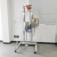 Mélangeur Disperseur Mobile à Haute Vitesse en Acier Inoxydable à Vitesse Variable pour Peinture, Encre et Pigment