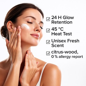 New <strong>Creme</strong> in <strong>Creme</strong> Glossy Nourishing Moisturizing Lotion with Glycerin 100ml Night 24 Hours Glow for Skin Care - Product Image 4