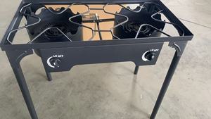 Estufa de Camping Portátil de Metal <span class=keywords><strong>con</strong></span> Cuatro Patas Robustas Parrilla de <span class=keywords><strong>Gas</strong></span> de Gran Potencia para Uso en Exteriores - Product Image 6