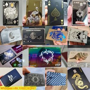 Máquina de grabado láser con logotipo de tarjeta de crédito de metal personalizado Tarjetas DE CRÉDITO grabadas con láser 30W Tarjeta de crédito de metal con láser de fibra - Product Image 2