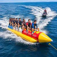 Bateau banane gonflable en PVC à tube unique de 7,5 m, 10 places, certifié CE, pour sports nautiques, tractable – Vente chaude, personnalisable en usine