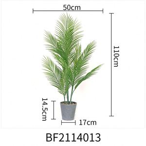 Vente en gros chaude feuille de fougère <span class=keywords><strong>alpine</strong></span> artificielle avec pot pour la décoration de la maison - Product Image 2