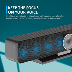 Caméra EPTZ IA 4K |   Ramassage 10m |   Haut-parleur |   Salles de conférence et présentations <span class=keywords><strong>en</strong></span> ligne - Product Image 4