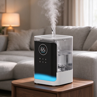 Humidificateur ultrasonique domestique à vapeur chaude et froide, coque ABS, télécommande mécanique, double commande, protection contre la coupure de courant et la faible disponibilité d'eau