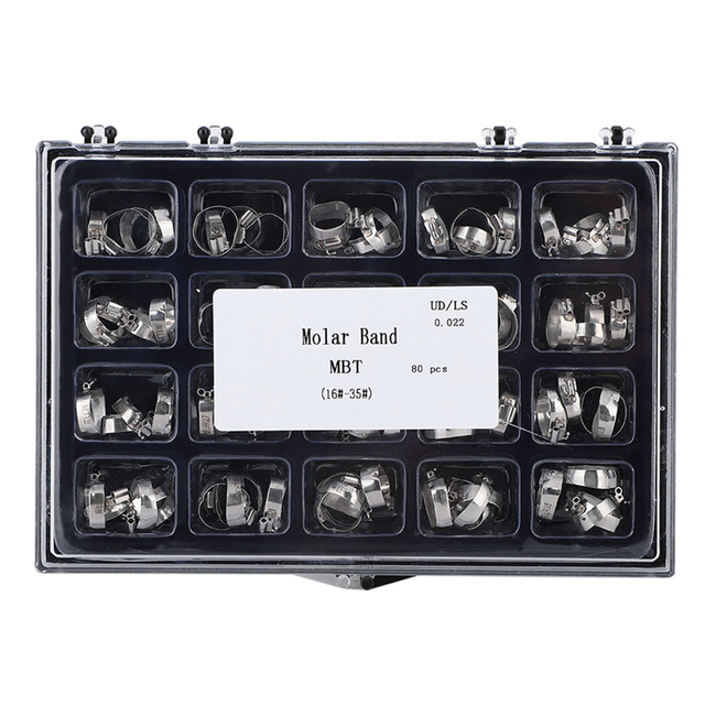 FULL Medical High Quality Dental Equipment Dental Orthodontic Stainless Steel Molar Bands Set 1st/2nd Roth/MBT