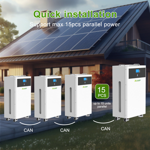 Eustock แบตเตอรี่เก็บพลังงานแสงอาทิตย์แบบเคลื่อนที่ได้รอบลึก10kwh 15kwh 48โวลต์ลิเธียม51.2โวลต์ชุดสมบูรณ์สำหรับบ้าน LFP51200สต๊อค - Product Image 3