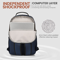 Sac à dos scolaire élégant matelassé LOVEVOOK avec port USB, sac à dos pour ordinateur portable de voyage d'affaires imperméable de haute qualité pour femmes