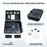 Boîtier de distribution de fibre optique 16 cœurs Cajas Nap