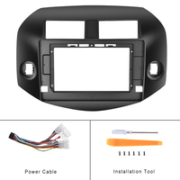 Podofo 10,1 "2 Din Car Stereo Radio Frame Car Fascia Panel Head Unit Trim para Toyota RAV4 2007 2008 2009 2010 2011