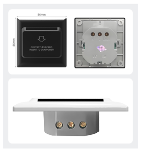 Greentech RFID Anahtar Kart Tutucu Dokunmatik Panel Su Geçirmez Enerji Tasarrufu Sağlayan Anahtar Otel Odası Elektrik Tasarrufu Sağlayan Retro Tasarım - Product Image 5