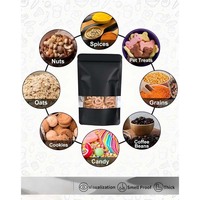 Bolsas de Embalaje de Aluminio Laminado con Ventana Transparente a Prueba de Olores, de Grado Alimenticio Premium, Reutilizables, con Logotipo Personalizado para Envasado de Alimentos