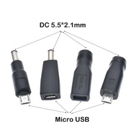 Type C/tablette Micro USB 2.0 à DC 5.5x2.1mm adaptateur de prise d'alimentation prise USB C à DC 5.5*2.1mm adaptateur de connecteur d'alimentation 5V